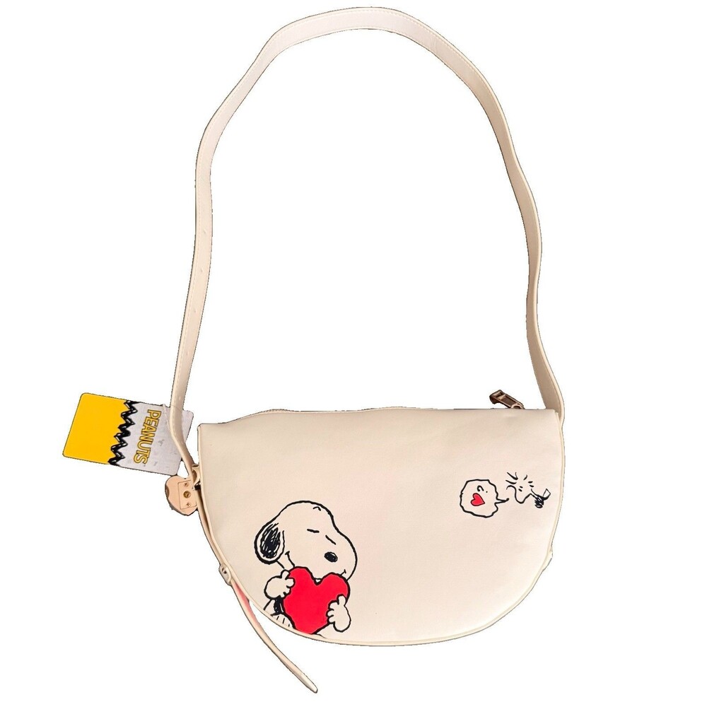 Peanuts Snoopy Crossbody Bag Heart Valentines Purse Licensed New